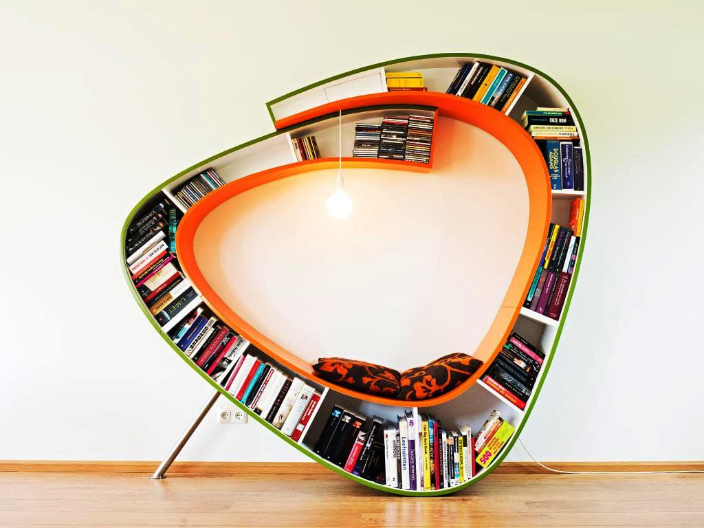 кресло, библиотека, мебель